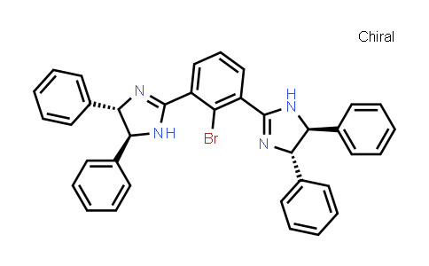CAS No. 1242077-51-5, (4S,4'S,5S,5'S)-2,2'-(2-Bromo-1,3-phenylene)bis[4,5-dihydro-4,5-diphenyl-1H-imidazole]