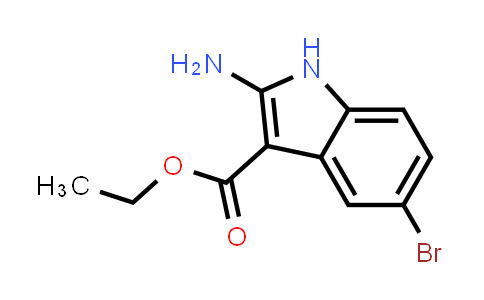 CAS No. 1242140-62-0, Ethyl 2-amino-5-bromo-1H-indole-3-carboxylate