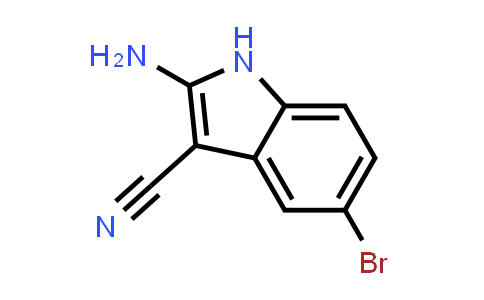 CAS No. 1242140-64-2, 2-amino-5-bromo-1H-indole-3-carbonitrile