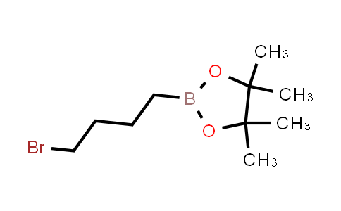 CAS No. 124215-50-5, 1,3,2-Dioxaborolane, 2-(4-bromobutyl)-4,4,5,5-tetramethyl-