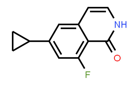 CAS No. 1242156-53-1, 6-Cyclopropyl-8-fluoroisoquinolin-1(2H)-one