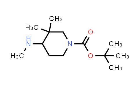 CAS No. 1242240-00-1, tert-Butyl 3,3-dimethyl-4-(methylamino)piperidine-1-carboxylate