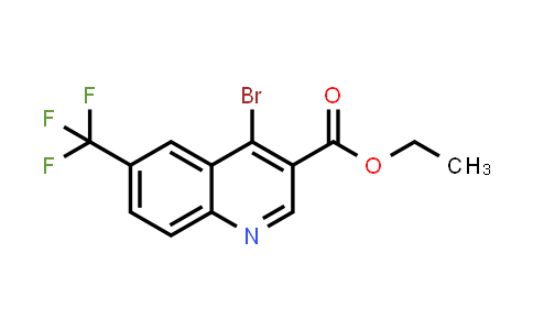 CAS No. 1242260-07-6, Ethyl 4-bromo-6-(trifluoromethyl)quinoline-3-carboxylate