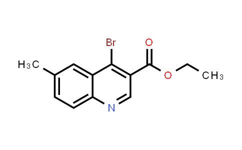 CAS No. 1242260-73-6, Ethyl 4-bromo-6-methylquinoline-3-carboxylate