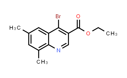 CAS No. 1242260-80-5, Ethyl 4-bromo-6,8-dimethylquinoline-3-carboxylate