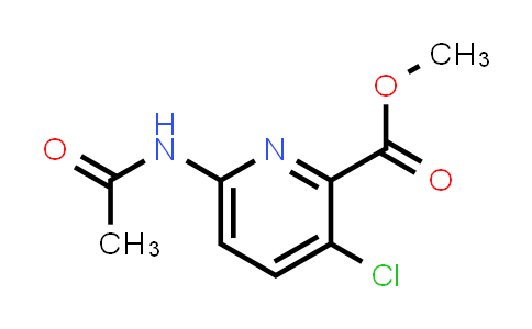 CAS No. 1242336-62-4, Methyl 6-acetamido-3-chloropicolinate