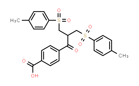 CAS No. 124243-00-1, 4-(3-Tosyl-2-(tosylmethyl)propanoyl)benzoic acid