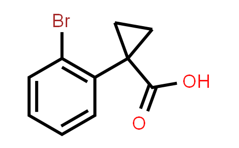 CAS No. 124276-87-5, 1-(2-Bromophenyl)cyclopropanecarboxylic acid