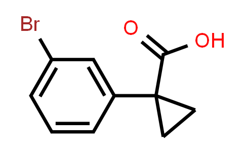 CAS No. 124276-95-5, 1-(3-Bromophenyl)cyclopropane-1-carboxylic acid