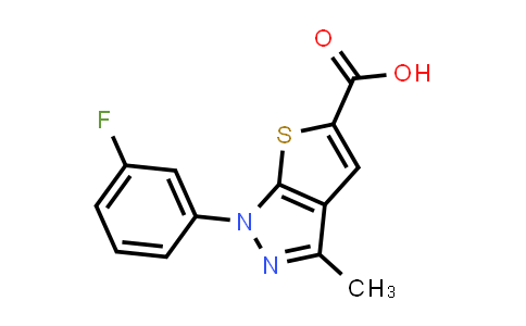 CAS No. 1242916-15-9, 1-(3-Fluorophenyl)-3-methyl-1H-thieno[2,3-c]pyrazole-5-carboxylic acid