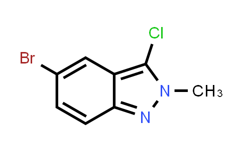 CAS No. 1243288-50-7, 5-Bromo-3-chloro-2-methyl-2H-indazole