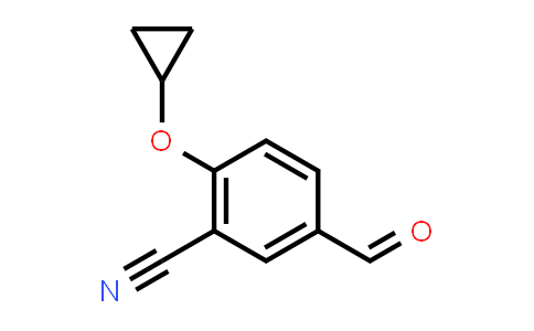 CAS No. 1243358-85-1, 2-Cyclopropoxy-5-formylbenzonitrile