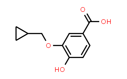 CAS No. 1243391-44-7, 3-(cyclopropylmethoxy)-4-hydroxybenzoic acid