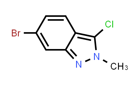 CAS No. 1243419-67-1, 6-Bromo-3-chloro-2-methyl-2H-indazole