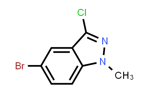 CAS No. 1243459-17-7, 5-Bromo-3-chloro-1-methyl-1H-indazole