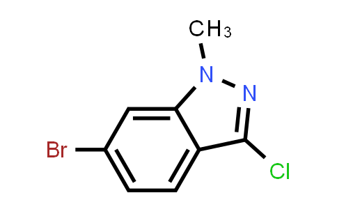 CAS No. 1243472-33-4, 6-Bromo-3-chloro-1-methyl-1H-indazole