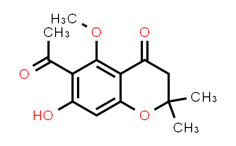 CAS No. 124360-59-4, 6-Acetyl-7-hydroxy-5-methoxy-2,2-dimethylchroman-4-one
