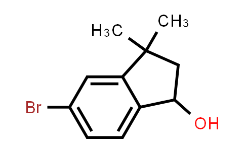 CAS No. 124369-60-4, 5-Bromo-3,3-dimethyl-2,3-dihydro-1H-inden-1-ol