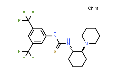 CAS No. 1244061-69-5, N-[3,5-Bis(trifluoromethyl)phenyl]-N'-[(1S,2S)-2-(1-piperidinyl)cyclohexyl]thiourea
