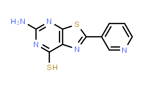 CAS No. 1245317-63-8, 5-amino-2-(pyridin-3-yl)thiazolo[5,4-d]pyrimidine-7-thiol