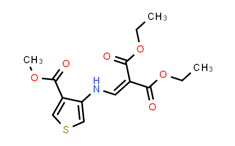 CAS No. 124555-03-9, Diethyl 2-(((4-(methoxycarbonyl)thiophen-3-yl)amino)methylene)malonate