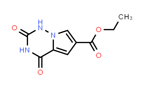CAS No. 1245648-09-2, Ethyl 2,4-dioxo-1H,2H,3H,4H-pyrrolo[2,1-f][1,2,4]triazine-6-carboxylate
