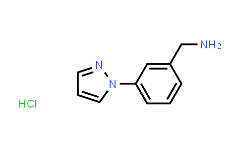 CAS No. 1245649-13-1, (3-(1H-Pyrazol-1-yl)phenyl)methanamine hydrochloride