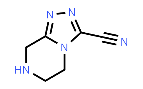 CAS No. 1245706-60-8, 5,6,7,8-Tetrahydro-[1,2,4]triazolo[4,3-a]pyrazine-3-carbonitrile