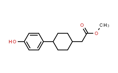 CAS No. 1245708-05-7, Methyl 2-(4-(4-hydroxyphenyl)cyclohexyl)acetate