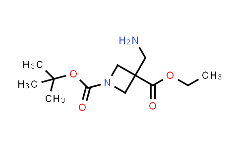 CAS No. 1245917-69-4, 1-tert-Butyl 3-ethyl 3-(aminomethyl)azetidine-1,3-dicarboxylate