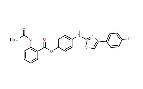 CAS No. 1245919-42-9, Benzoic acid, 2-(acetyloxy)-, 4-[[4-(4-chlorophenyl)-2-thiazolyl]amino]phenyl ester