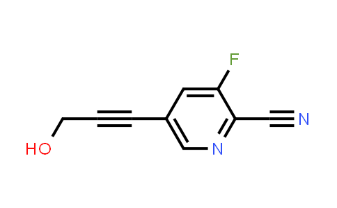 CAS No. 1246088-46-9, 3-Fluoro-5-(3-hydroxyprop-1-yn-1-yl)picolinonitrile