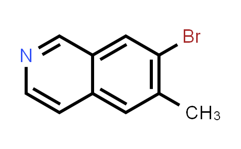 CAS No. 1246210-10-5, 7-Bromo-6-methylisoquinoline