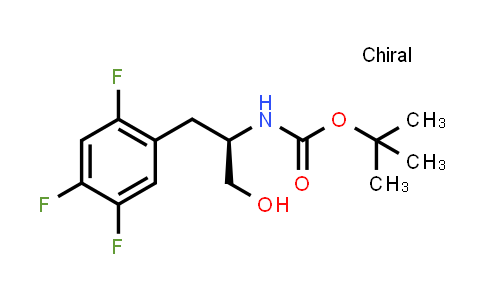 CAS No. 1246220-99-4, tert-Butyl (R)-(1-hydroxy-3-(2,4,5-trifluorophenyl)propan-2-yl)carbamate