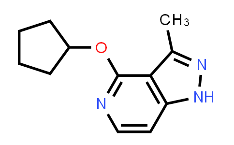 CAS No. 1246347-09-0, 1H-Pyrazolo[4,3-c]pyridine, 4-(cyclopentyloxy)-3-methyl-