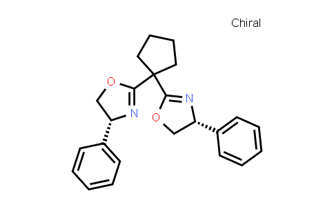 CAS No. 1246401-49-9, (4R,​4'R)​-2,​2'-​Cyclopentylidenebis[​4,​5-​dihydro-​4-​phenyloxazole]