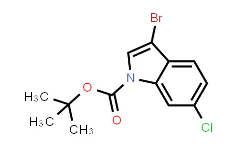 CAS No. 1246471-36-2, N-Boc-3-bromo-6-chloroindole