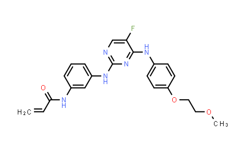 CAS No. 1246610-33-2, 2-Propenamide, N-[3-[[5-fluoro-4-[[4-(2-methoxyethoxy)phenyl]amino]-2-pyrimidinyl]amino]phenyl]-
