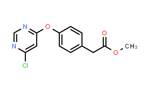 CAS No. 1246636-79-2, Methyl 2-(4-((6-chloropyrimidin-4-yl)oxy)phenyl)acetate