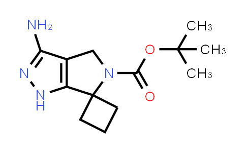 CAS No. 1246652-29-8, tert-Butyl 3'-amino-1',4'-dihydro-5'H-spiro[cyclobutane-1,6'-pyrrolo[3,4-c]pyrazole]-5'-carboxylate