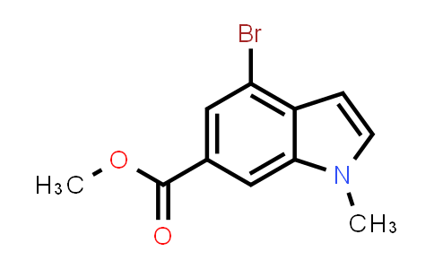 CAS No. 1246867-53-7, Methyl 4-bromo-1-methyl-1H-indole-6-carboxylate