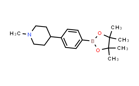 CAS No. 1247000-92-5, 1-Methyl-4-(4-(4,4,5,5-tetramethyl-1,3,2-dioxaborolan-2-yl)phenyl)piperidine