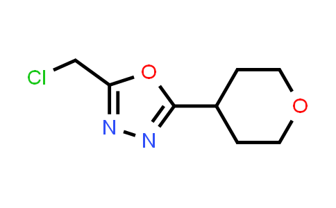CAS No. 1247061-97-7, 2-(Chloromethyl)-5-(oxan-4-yl)-1,3,4-oxadiazole