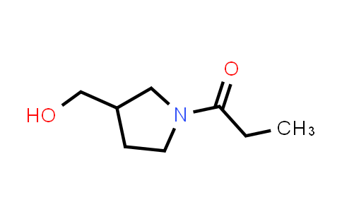 CAS No. 1247626-90-9, 1-[3-(Hydroxymethyl)pyrrolidin-1-yl]propan-1-one