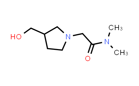 CAS No. 1247756-05-3, 2-(3-(Hydroxymethyl)pyrrolidin-1-yl)-N,N-dimethylacetamide