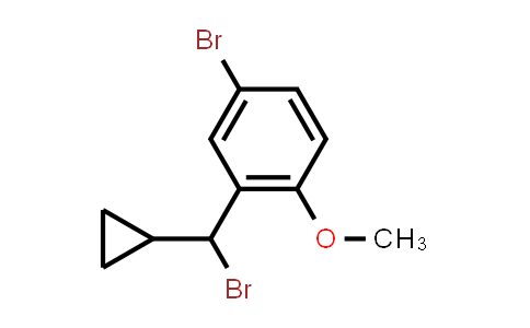 CAS No. 1247864-26-1, Benzene, 4-bromo-2-(bromocyclopropylmethyl)-1-methoxy-