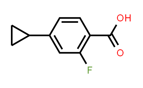 CAS No. 1247927-81-6, 4-cyclopropyl-2-fluorobenzoic acid