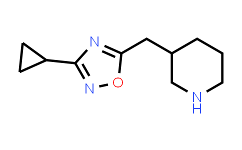 CAS No. 1247982-73-5, 3-Cyclopropyl-5-(piperidin-3-ylmethyl)-1,2,4-oxadiazole