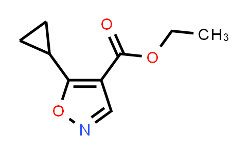 CAS No. 124845-03-0, Ethyl 5-cyclopropyl-1,2-oxazole-4-carboxylate