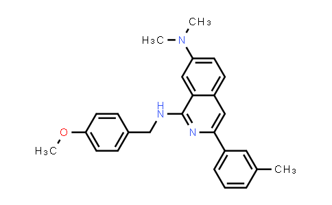 CAS No. 1248622-41-4, N1-(4-methoxybenzyl)-N7,N7-dimethyl-3-m-tolylisoquinoline-1,7-diamine